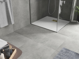 Mexen Hugo čtvercová sprchová vanička SMC 70 x 70 cm, bílá, krytka zlatá - 42107070-G