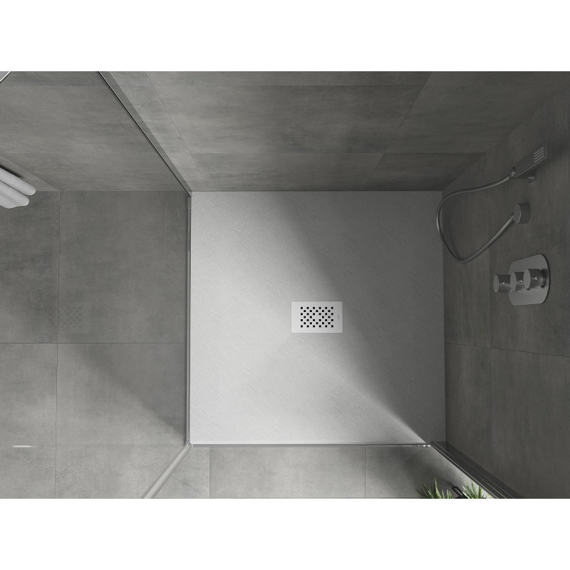 Mexen Hugo čtvercová sprchová vanička SMC 100 x 100 cm, bílá, bílý kryt - 42101010-W