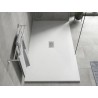 Mexen Hugo obdélníkový sprchový kout SMC 150 x 100 cm, bílý, krytka inox - 42101015-X