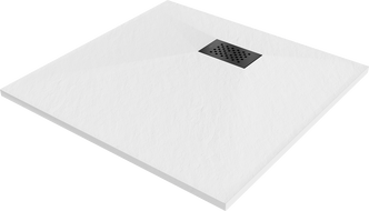 Mexen Hugo čtvercový sprchový kout SMC 80 x 80 cm, bílý, černý kryt - 42108080-B