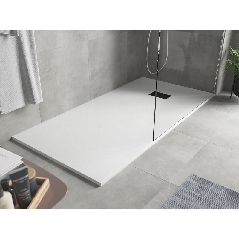Mexen Hugo obdélníkový sprchový kout SMC 170 x 80 cm, bílý, černá maska - 42108017-B