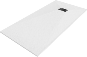 Mexen Hugo obdélníkový sprchový kout SMC 180 x 80 cm, bílý, černá krytka - 42108018-B