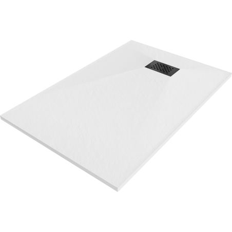 Mexen Hugo obdélníkový sprchový kout SMC 100 x 90 cm, bílý, černá krytka - 42109010-B