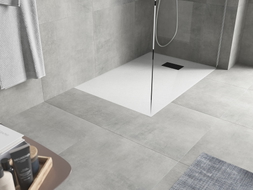 Mexen Hugo obdélníková sprchová vanička SMC 110 x 90 cm, bílá, černý kryt - 42109011-B