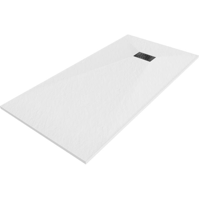 Mexen Hugo obdélníkový sprchový kout SMC 170 x 90 cm, bílý, černá krytka - 42109017-B