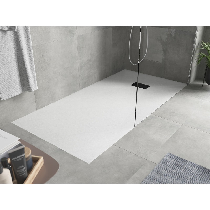 Mexen Hugo obdélníkový sprchový kout SMC 170 x 90 cm, bílý, černá maska - 42109017-B