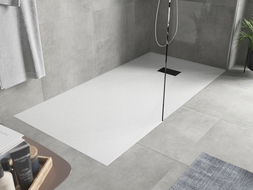 Mexen Hugo obdélníkový sprchový kout SMC 170 x 90 cm, bílý, černá krytka - 42109017-B