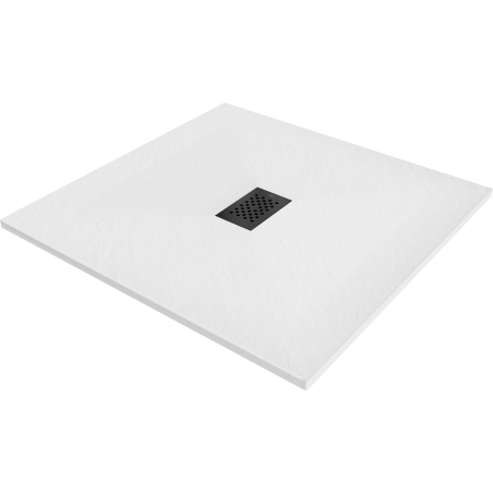 Mexen Hugo čtvercový sprchový kout SMC 100 x 100 cm, bílý, černá krytka - 42101010-B