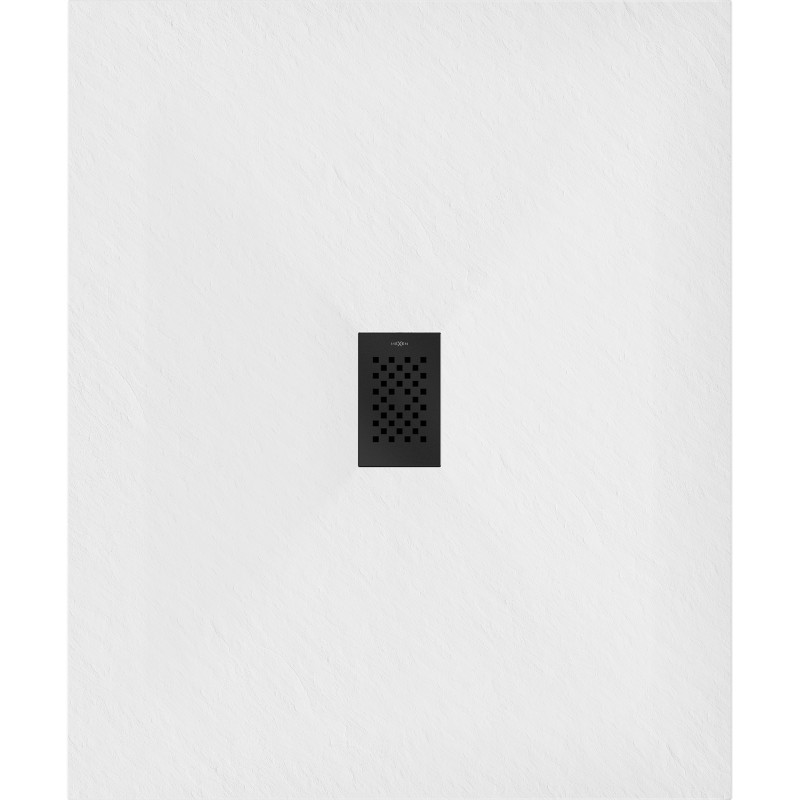 Mexen Hugo obdélníkový sprchový kout SMC 110 x 100 cm, bílý, černá krytka - 42101011-B