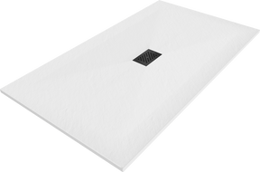 Mexen Hugo obdélníkový sprchový kout SMC 160 x 100 cm, bílý, černá krytka - 42101016-B