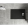 Mexen Hugo obdélníkový sprchový kout SMC 120 x 70 cm, černý, krytka inox - 42707012-X