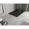 Mexen Hugo obdélníkový sprchový kout SMC 100 x 70 cm, černý, krytka inox - 42707010-X
