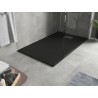 Mexen Hugo obdélníková sprchová vanička SMC 150 x 70 cm, černá, kryt inox - 42707015-X