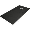 Mexen Hugo obdélníková sprchová vanička SMC 170 x 80 cm, černá, kryt inox - 42708017-X
