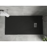 Mexen Hugo obdélníkový sprchový kout SMC 170 x 80 cm, černý, kryt ino - 42708017-X