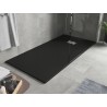 Mexen Hugo obdélníková sprchová vanička SMC 170 x 80 cm, černá, krytka inox - 42708017-X