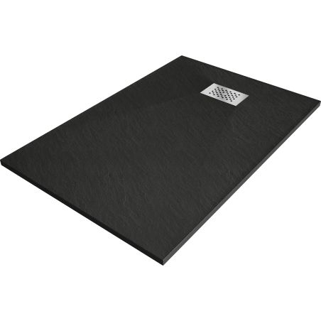 Mexen Hugo obdélníkový sprchový kout SMC 120 x 90 cm, černý, krytka inox - 42709012-X