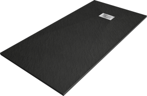 Mexen Hugo obdélníkový sprchový kout SMC 170 x 90 cm, černý, krytka inox - 42709017-X