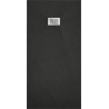 Mexen Hugo obdélníkový sprchový kout SMC 170 x 90 cm, černý, kryt inox - 42709017-X