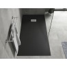 Mexen Hugo obdélníkový sprchový kout SMC 170 x 90 cm, černý, kryt inox - 42709017-X