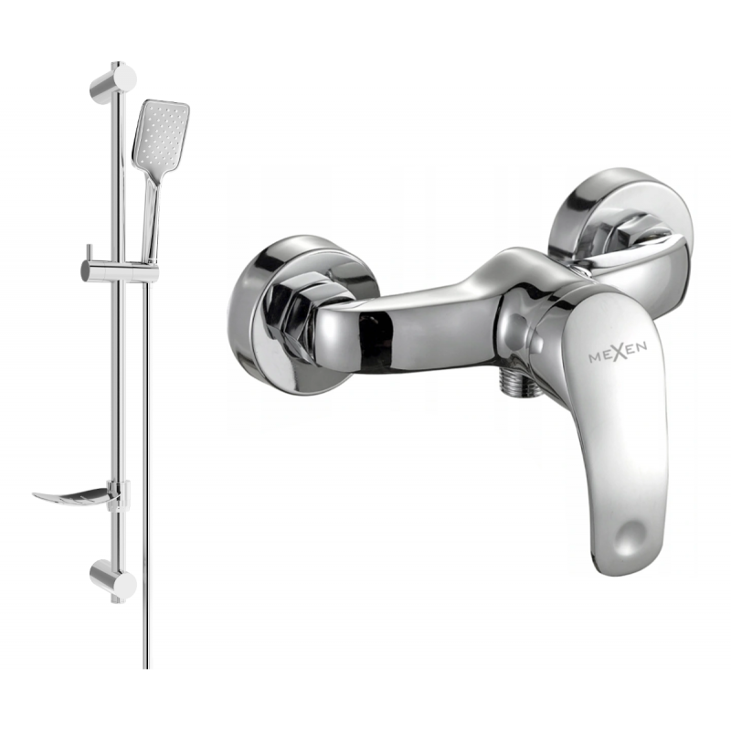 Mexen Fabia DF62 sprchová baterie se sprchovým setem, chrom - 74654DF62-00
