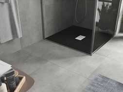 Mexen Hugo čtvercový sprchový kout SMC 100 x 100 cm, černý, krytka inox - 42701010-X
