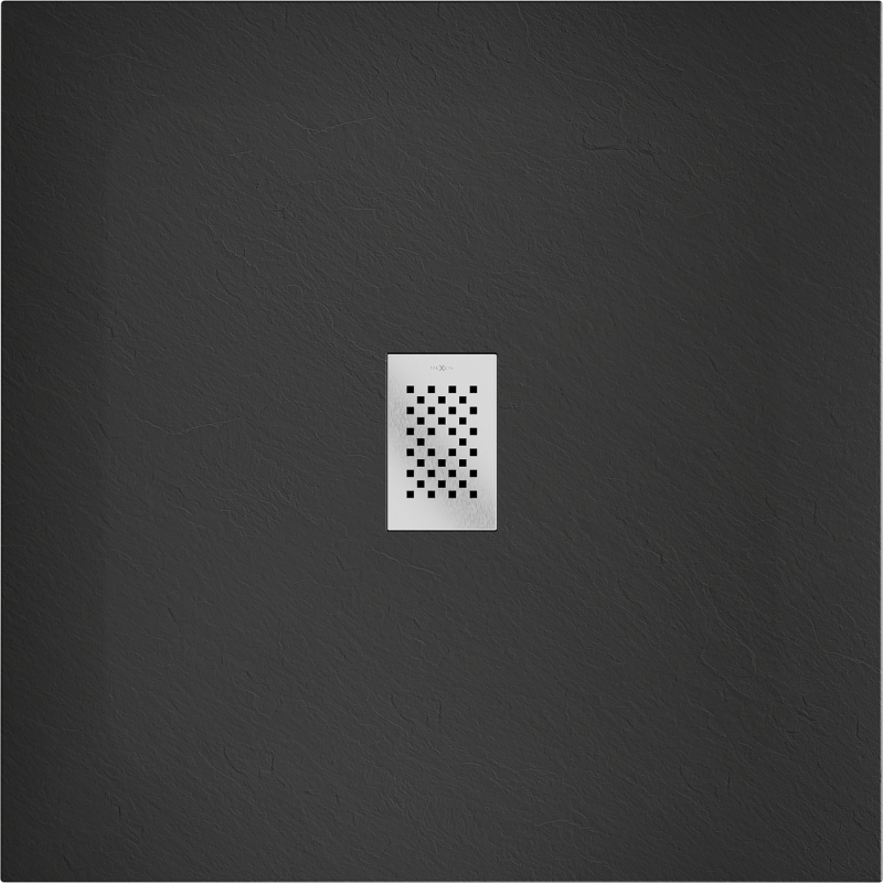 Mexen Hugo čtvercový sprchový kout SMC 100 x 100 cm, černý, krytka inox - 42701010-X