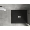 Mexen Hugo obdélníkový sprchový kout SMC 140 x 100 cm, černý, krytka inox - 42701014-X