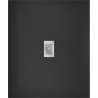 Mexen Hugo obdélníková sprchová vanička SMC 130 x 100 cm, černá, kryt inox - 42701013-X