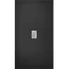 Mexen Hugo obdélníkový sprchový kout SMC 150 x 100 cm, černý, kryt inox - 42701015-X