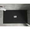 Mexen Hugo obdélníkový sprchový kout SMC 160 x 100 cm, černý, kryt Inox - 42701016-X