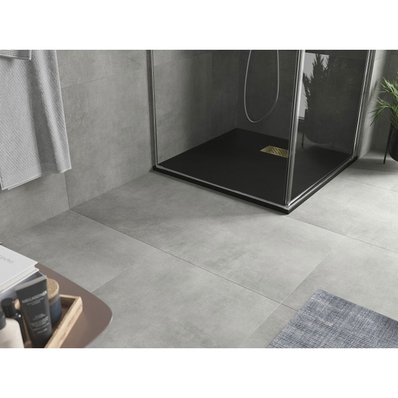 Mexen Hugo čtvercový sprchový kout SMC 90 x 90 cm, černý, krytka zlatá - 42709090-G