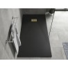 Mexen Hugo obdélníkový sprchový kout SMC 170 x 80 cm, černý, zlatý kryt - 42708017-G