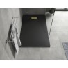 Mexen Hugo obdélníkový sprchový kout SMC 150 x 90 cm, černý, zlatý kryt - 42709015-G
