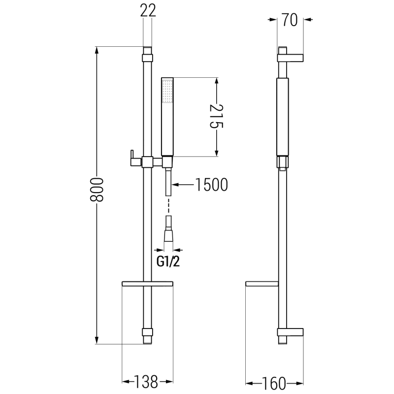 Mexen Libra DQ77 vanová sada, černá - 745103DQ77-70