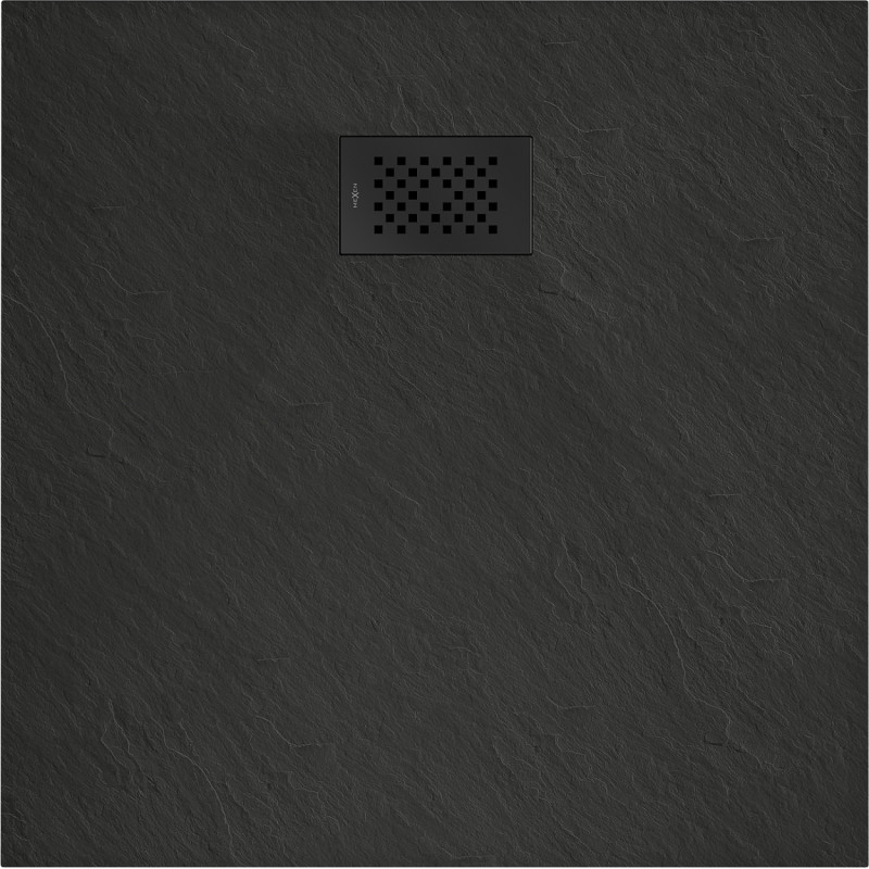 Mexen Hugo čtvercový sprchový kout SMC 80 x 80 cm, černý, černý kryt - 42708080-B