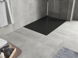 Mexen Hugo obdélníkový sprchový kout SMC 90 x 70 cm, černý, kryt černý - 42707090-B