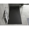 Mexen Hugo obdélníková sprchová vanička SMC 180 x 80 cm, černá, krytka černá - 42708018-B