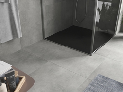 Mexen Hugo čtvercová sprchová vanička SMC 100 x 100 cm, černá, černý kryt - 42701010-B
