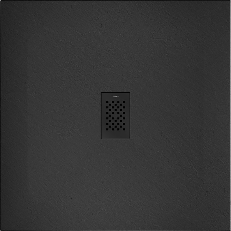 Mexen Hugo čtvercová sprchová vanička SMC 100 x 100 cm, černá, černý kryt - 42701010-B