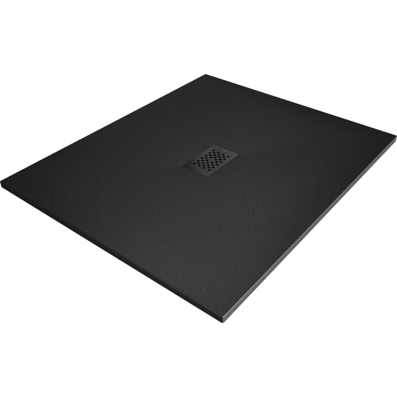 Mexen Hugo sprchová vanička obdélníková SMC 120 x 100 cm, černá, krytka černá - 42701012-B
