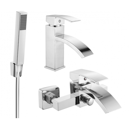 Mexen Libra R77 koupelnová sada, chrom - 745103R77-00