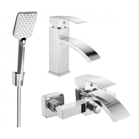 Mexen Libra R62 sada do vany, chrom - 745103R62-00