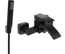 Mexen Libra R77 vanová baterie se sprchovou soupravou, černá - 74513R77-70