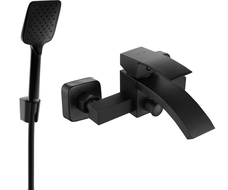 Mexen Libra R62 vanová baterie se sprchovou soupravou, černá - 74513R62-70