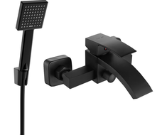 Mexen Libra R45 vanová baterie se sprchovou sadou, černá - 74513R45-70