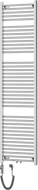 Mexen Mars elektrický radiátor 1800 x 500 mm, 600 W, chrom - W110-1800-500-2600-01