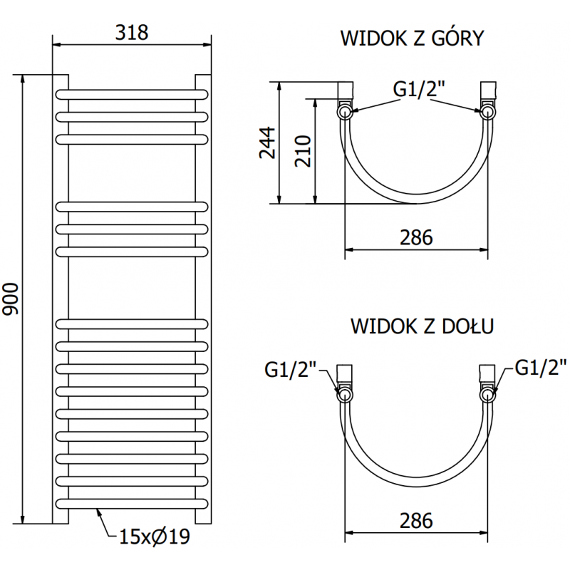 Mexen Eros elektrický radiátor 900 x 318 mm, 300 W, bílý - W112-0900-318-2300-20