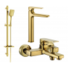 Mexen Lynx DQ62 koupelnová sada, zlatá - 745913DQ62-50