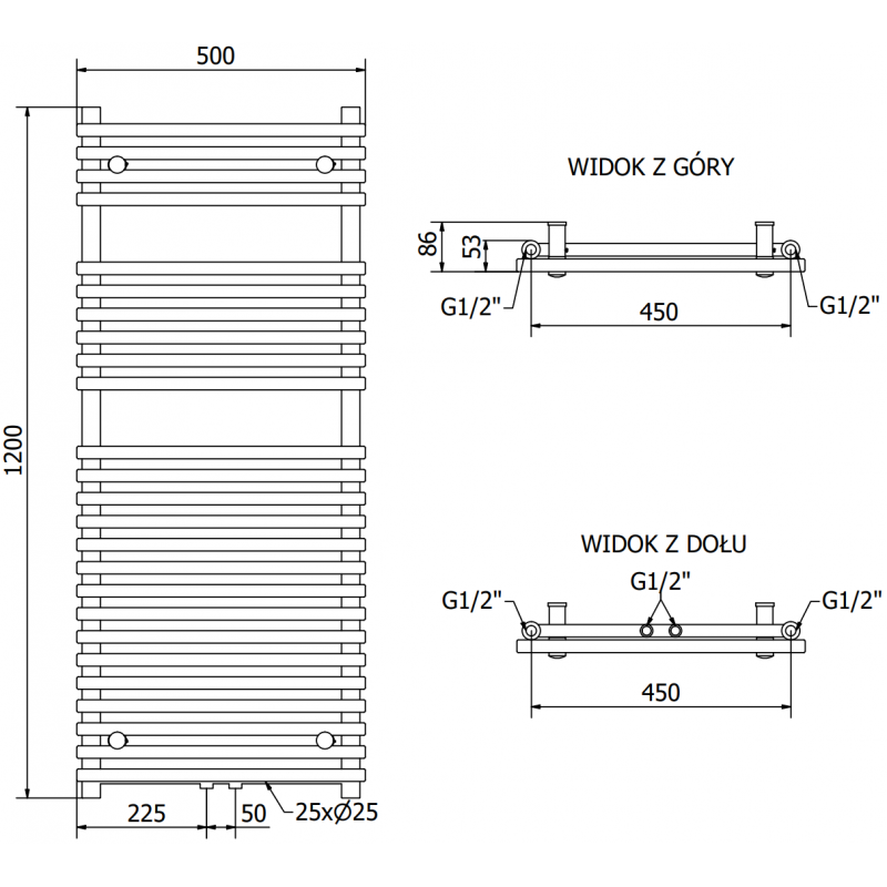 Mexen Sol elektrický radiátor 1200 x 500 mm, 600 W, bílý - W125-1200-500-2600-20
